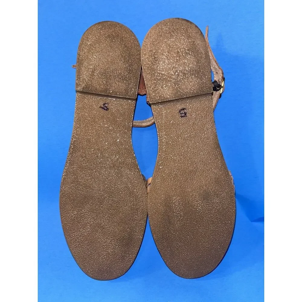 EUC Colorful Mexican Huarache Leather Sandal Frida Kahlo Artisan Flats Halloween - Picture 3 of 3